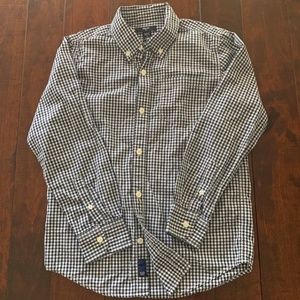 Boys Button Down Plaid Shirt